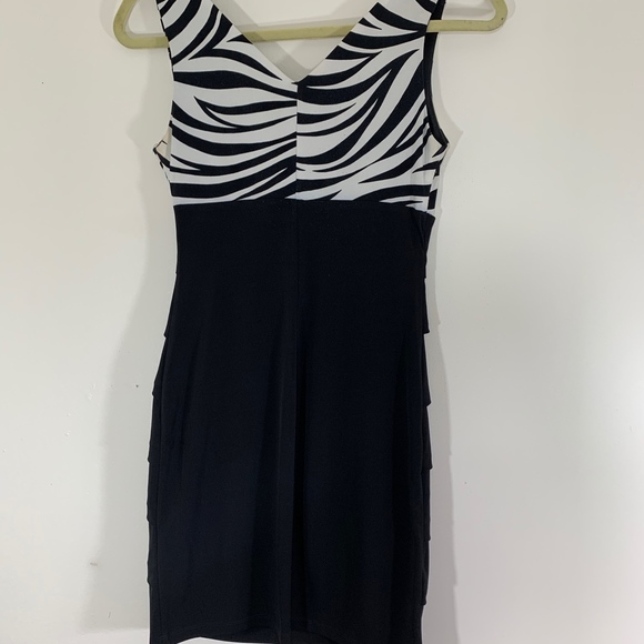 Sweet Storm Zebra Body-Con Dress; S - Picture 2 of 5